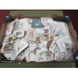 An Accumulation of Victorian/ Edwardian Greetings and Sentimental Cards, some very attractive