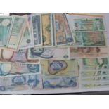An Accumulation of Thirty Six British and Regional Banknotes, condition is generally good from