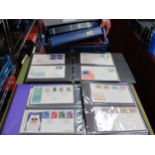 G.B. First Day Covers, six albums containing approximately two hundred and thirty F.D.C's. Both