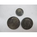 A King William IV Groat, 1836; VF/GVF. A pair of silver Queen Victoria Diamond Jubilee medals (T.