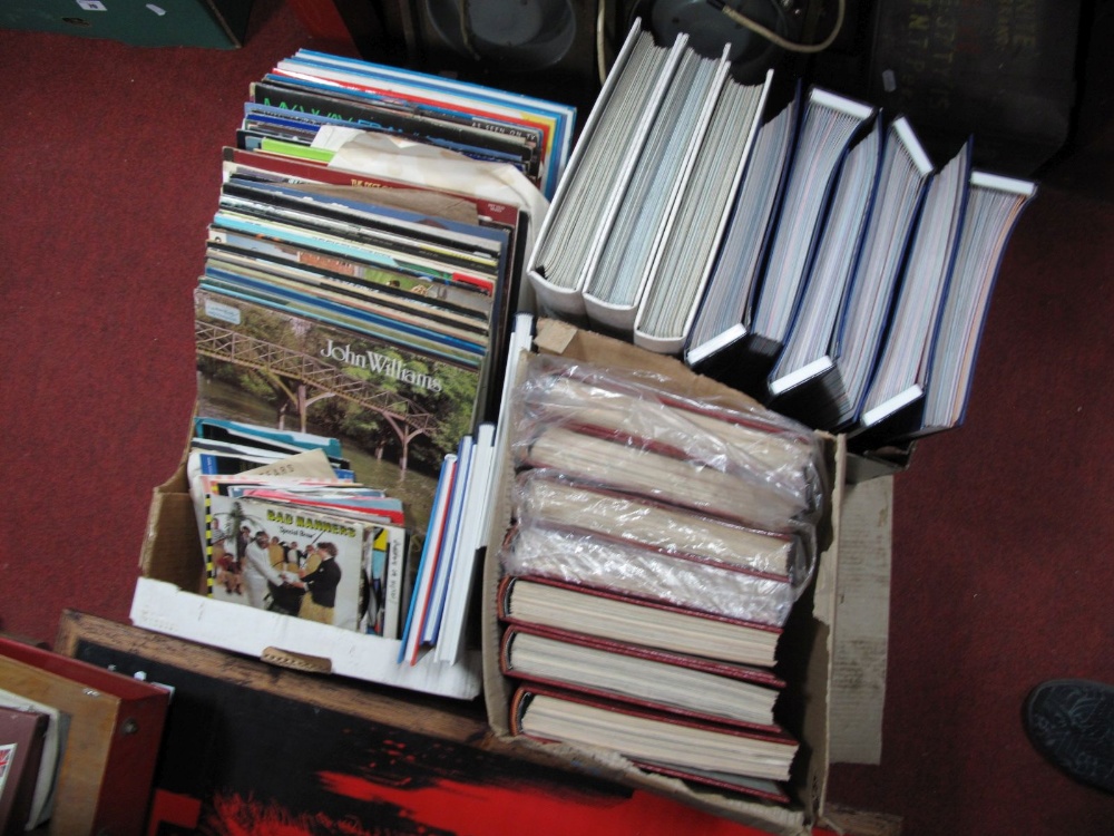 Records, Collectors Magazines, annuals:- Three Boxes