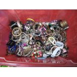 A Large Mixed Lot of Assorted Costume Jewellery:- One Box