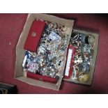 A Mixed Lot of Assorted Costume Jewellery:- One Box