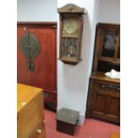 A 1920's Mahogany Cased Regulator Wall Clock, and an early XX Century brass coal