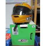 Modern X-Lite Full Face Helmet, X-801RR- replica legend in Mike Hailwood colours, size XXL, in box.