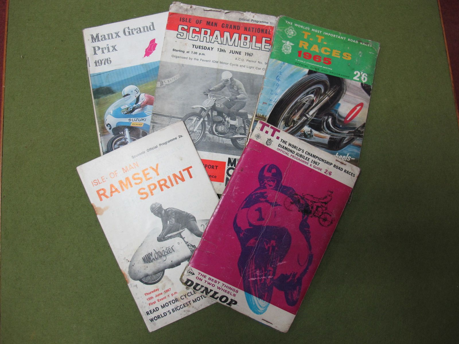A Small Quantity Isle of Man T.T. Official Programmes 1960's - 1970's.