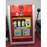 A Buckley 'Big Cherry' One Armed Bandit Slot Machine.