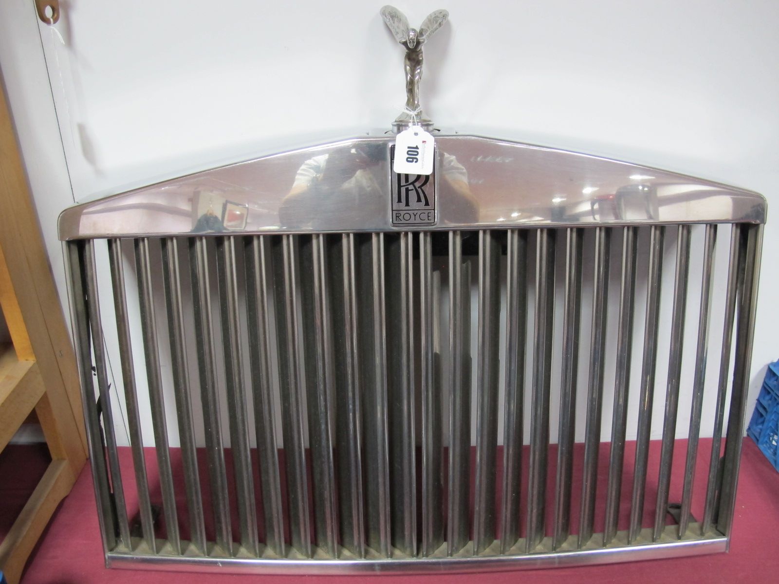 Rolls Royce Front Grill complete with Rolls Royce Badge and Spirit of Ecstasy Flying Lady Car