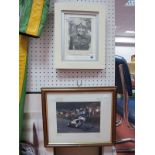 Two Framed Autographs, Derek Minter and Phil Read.