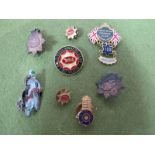 Mid XX Century and Later Badges, to include BSA gold star owners club, with 100 year bar with