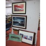 Four Bentley Related prints, all framed.