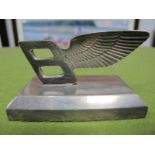 A Modern White Metal Bentley Flying B Paperweight.