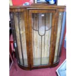 A Mid XX Century Walnut Breakfront China Cabinet.