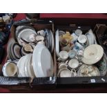 Royal Harvey, Indian Tree and other Tea Ware, Titian Ware 'Brocade' Plate, other pottery. Two Boxes