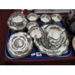 A Coalport Tea-Service, Indian Tree Pattern, (twenty four pieces):- One Tray