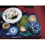 Spode Italian Preserve Pot, Poole Fish Moulded Pin Dish, Chinese Ginger jar, 1937 Lowry Coronation