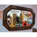 A 1920's Oak Framed Wall Mirror