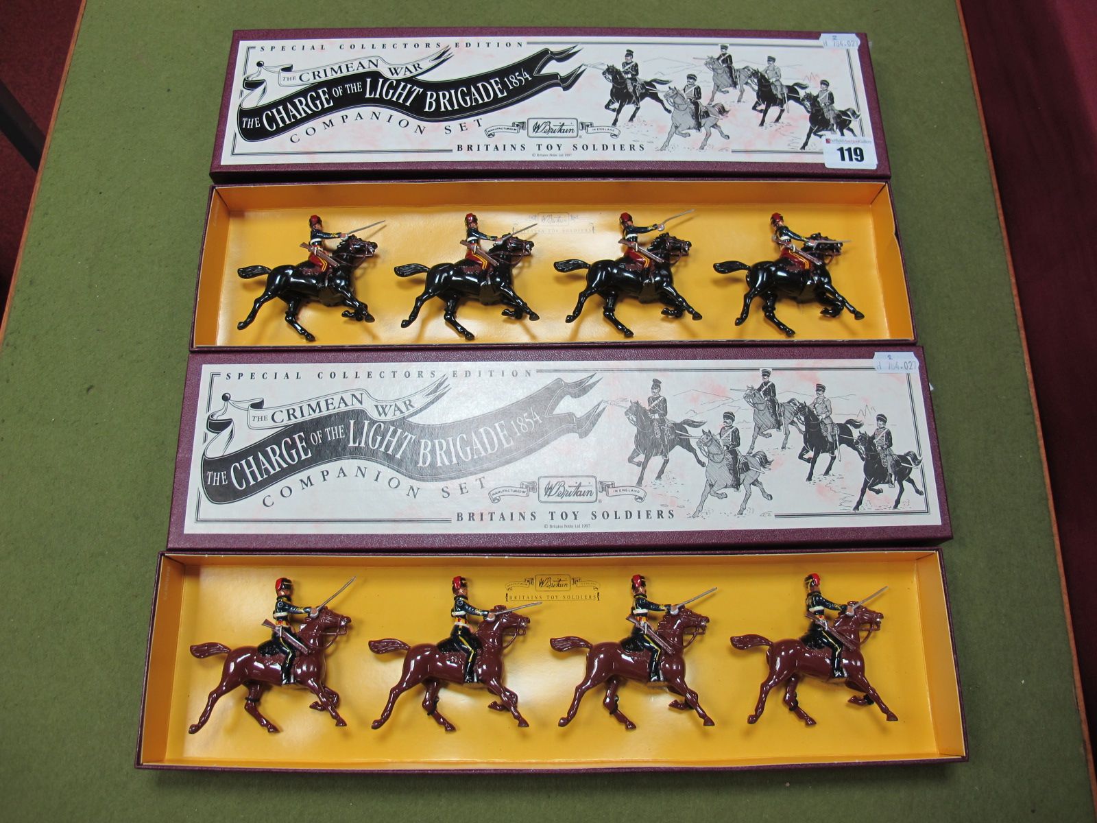 Two Sets of W. Britain Model Figures, The Crimean War, The Charge of the Light Brigade 1854, #3109