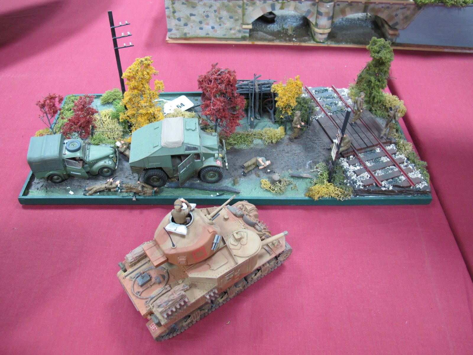 A Highly Detailed and Very Well Built Second World War Diorama, depicting British troops and two