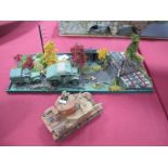 A Highly Detailed and Very Well Built Second World War Diorama, depicting British troops and two