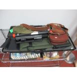 A Quantity of Twelve Bore Shotgun Associated Items, including Browning gun case, cartridge belt,