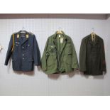 Two Late XX Century Military Jackets, eight American and a Civilian Airways jacket.