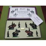 A Set of W. Britain Model Figures; Hamley's Limited Edition No.172 of 1000 Hussar Regiments of The