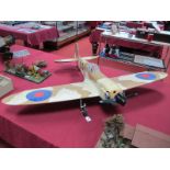 A Large Scale Radio Control Model, of Wing Commander Douglas Bader's Spitfire W3185 DB, from which