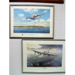 After John Young, "Guardian Of The Skies", colour print, graphite signed, framed, 37 x 56cm;