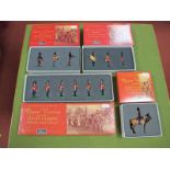 Four Boxed Sets W. Britain Model Figures, Queen Victoria presenting Scots Guards with the State