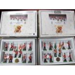 Two Boxed Sets of W. Britain Model Figures, #5799 The Duke of Wellington's Regiment (West