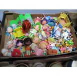 1980's Strawberry Shortcake Figures, Care Bears, The Get Along Gang, etc:- One Box