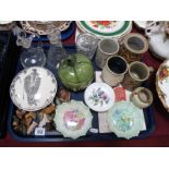 A Pair of Shelley Dishes, (damaged), Villeroy & Boch lidded jar, Chris Ashton studio pottery, Sylvac