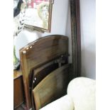 Two Pairs of 1920's Mahogany Single Bed Ends, with irons.