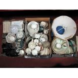 Mixing Bowls, Ikea and other ceramics, glassware, lamp, etc:- Three Boxes