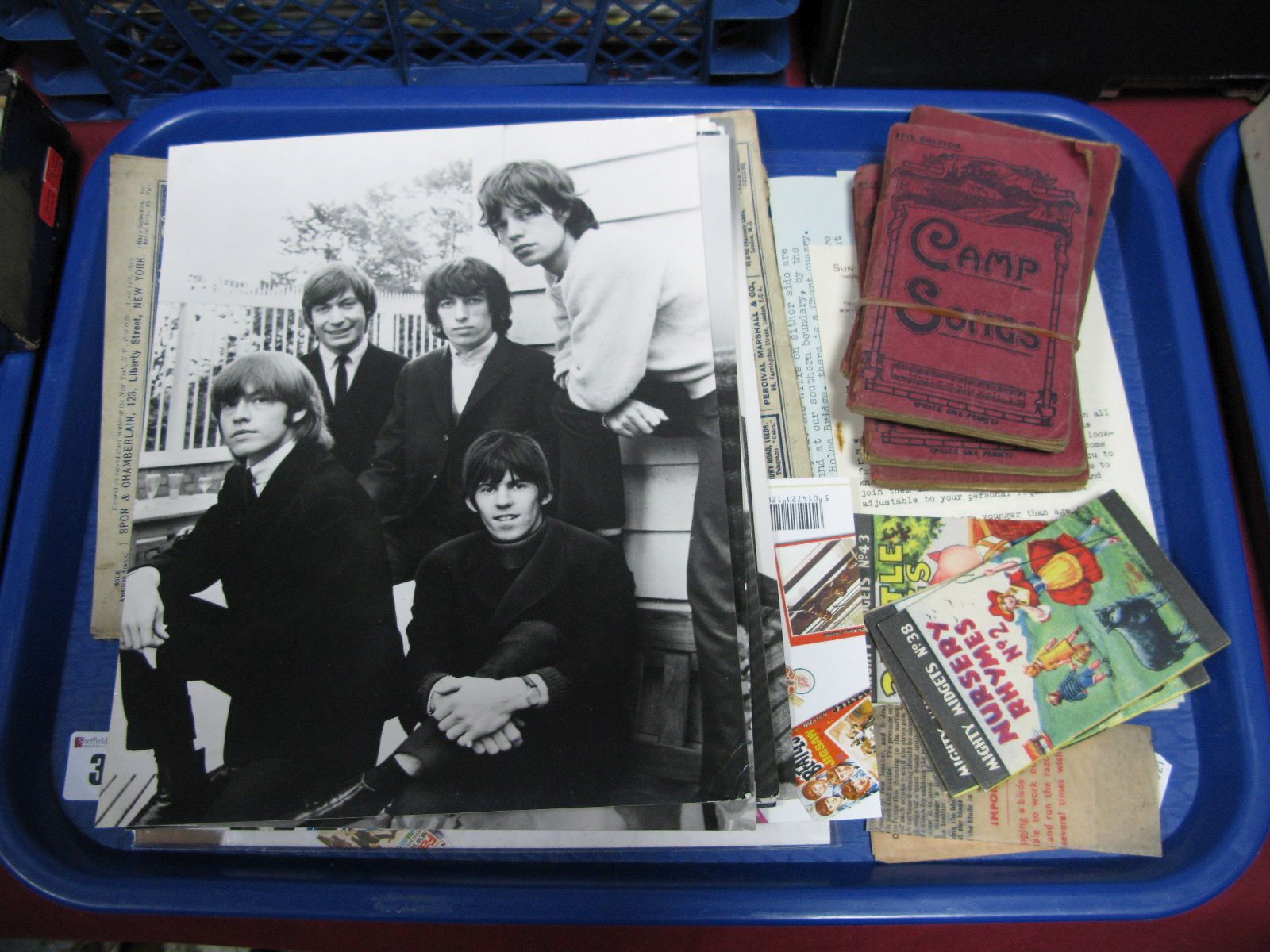 Nine Various Original "Radio Times" Issue 1960's Pop Star Photographs, including Rolling Stones,