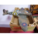 A 21st Century Toys Detailed Plastic Model of a Spitfire, approximately 50cm long, with a wingspan