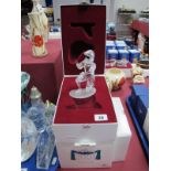 Swarovski Crystal Masquerade Figure 'Harlequin', in original fitted case, with plinth.