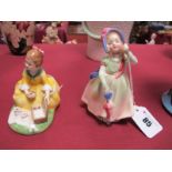 Two Royal Doulton Figurines 'Picnic' HN2308 and 'Babie' HN1679. (2)