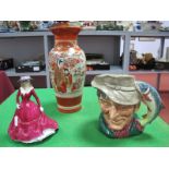 A Worcester Figurine 'Christina' Les Petite's, Doulton 'The Poacher' character jug, Kutani style