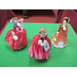 Royal Doulton Figure Autumn Breezes HN 1934, Julia HN 2705, Denise HN 2273. (3)