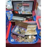 A Mixed Lot of Assorted Costume Jewellery, including beads, watches, hat pins, rings, jewellery