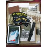 A Soldier's Service and Pay Book, facsimile copy of Group Operation Order, two Commando badges,