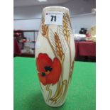 A Moorcroft Pottery "Harvest Poppy" Vase, designed by Emma Bossons, shape 6/8, impressed and painted