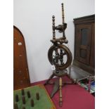 A Hardwood Spinning Wheel.