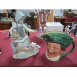 A Lladro Figural Group "Avoiding the Goose", base impressed 5033, and a Royal Doulton "Cavalier"