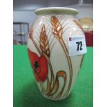 A Moorcroft Pottery "Harvest Poppy" Vase, designed by Emma Bossons, shape 393/5, impressed and