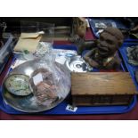 Coinage, stamps including First Day Covers, novelty money box, nutcrackers, Kenya castle ashtray,