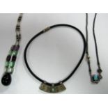 An Israeli Talma Keshet Necklace, of rope twist design, with hook fastener to the front; together