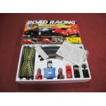 A Scalextric "Road Racing Set", with a Ferrari and Lamborghini, boxed.